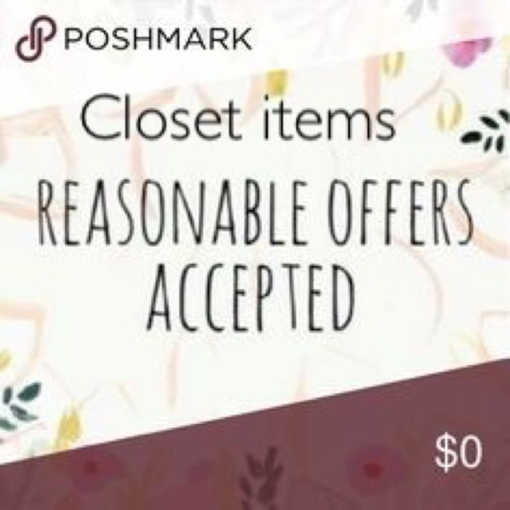Reasonable offers accepted.